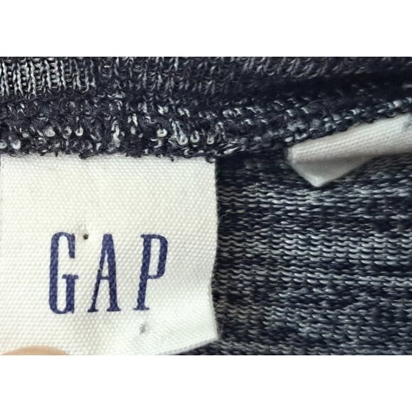 Gap Women's L Long Sleeve Softspun Cowlneck Sweater Black Marled Tunic - Picture 2 of 8